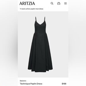 Babaton Black V-Neck Maxi Dress